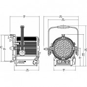 Arri St2 2000w Studio Hanging Fresnel (120-240 Vac)