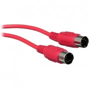 Hosa Technology Standard Midi To Midi Cable (3', Red)