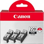 Canon Pgi-220 Black Ink Tank 3-pack