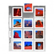 Pana-vue Archival Top-loading Slide Page (holds Twelve 120 6x6 Slides, 100 Pages)