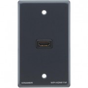 Kramer Wp-hdmi1m Passive Wall Plate (gray)