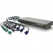 Iogear 8-port Usb Ps/2 Combo Kvmp Switch With Usb Kvm Cables