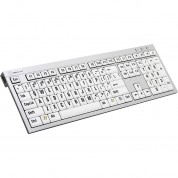 Logickeyboard Xlprint Pc Slim Line Keyboard With Large Print (black On White)