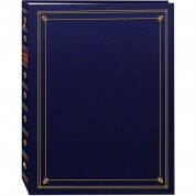 Pioneer Photo Albums Aps-247 3-ring Bi-directional Memo Pocket Album (navy Blue)