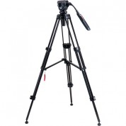 Acebil I-605dx Aluminum Tripod System With Rmc-p3pl Zoom Control Pan Bar