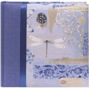 Pioneer Photo Albums Da-200d Bella Fabric Ribbon Designer Page Memo Photo Album (sky Blue)