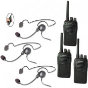 Eartec 3-user Sc-1000 Two-way Radio System With Cyber Inline Ptt Headsets