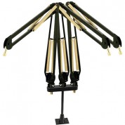 O.c. White Triple Proboom Elite Microphone Arm System (beige & Chrome)