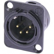 Neutrik Nc4md-l-b-1 4-pole Male Receptacle Connector