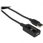 Pearstone 16' Usb 2.0 Extension Cable With Booster (black)