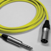 Canare Star Quad 3-pin Xlr Male To 1/4 Trs Male Cable (yellow, 6')