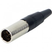 Switchcraft Ta Series Tini-qg Mini Xlr 5-pin Male Cable-mount Connector (nickel Finish, Silver Contacts)