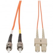 Camplex Duplex St To Duplex Sc Multimode Fiber Optic Patch Cable (3.28', Orange)