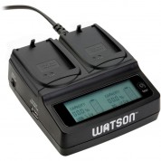 Watson Duo Lcd Charger With Two Lp-e5 Battery Plates