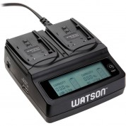 Watson Duo Lcd Charger With Two En-el3 / En-el3e / Np-150 Battery Plates