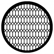 Rosco Steel Gobo #7597 - Diamond Lattice - Size E