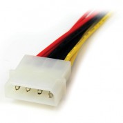 Startech Lp4 Male To 2x Sata Power Cable Y Adapter (1')