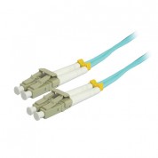 Comprehensive 10gb Lc/lc Duplex 50/125 Multimode Fiber Patch Cable (aqua, 9.8')