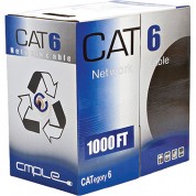 Cmple Cat6 Bulk Ethernet/lan Cable (1000', Blue)