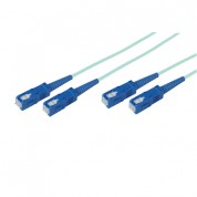 Avenview 50/125µm Fiber Optic Multimode Duplex Sc To Sc 10gb Om3 Cable (33', Aqua)