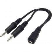 Tera Grand 3.5mm Female To Dual 3.5mm Male Splitter Cable (6