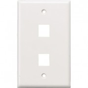 Tera Grand 2-hole Wall Plate For Keystone Inserts (white)