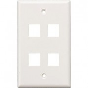 Tera Grand 4-hole Wall Plate For Keystone Inserts (white)