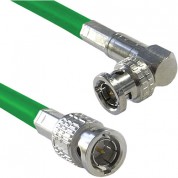 Canare Male To Right Angle Male Hd-sdi Video Cable (green, 50')