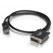 C2g Displayport Male To Single Link Dvi-d Male Adapter Cable (6', Black)