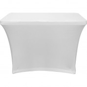 Odyssey Scrim Werks Banquet Table Slip Screen Designer Scrim (4', White)