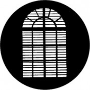 Rosco Steel Gobo #7759 - Shuttered Arch - Size E