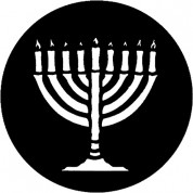 Rosco Standard Steel Gobo #78007b Menorah (b = Size 86mm)