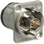 Switchcraft Eh Series 75ω Isolated Bnc Female Feedthrough Jack Connector (nickel)