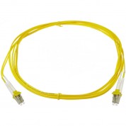 Ntw Net-lock Lc/lc Fiber Patch Cable Os1 Single Mode 9/125 (9.9', Yellow)