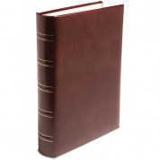 Print File Gallery Leather Padded M-series Album (burgundy, Acadian Grain Pattern)