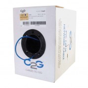 C2g Cat5e Bulk Unshielded Ethernet Network Cable With Solid Conductors (blue, 500')