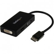 Startech 3-in-1 Displayport To Vga/dvi/hdmi Travel Converter (black)