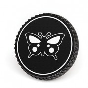 Lenzbuddy Body Cap For Canon Ef Mount Cameras (butterfly, Black/white)