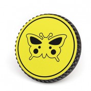 Lenzbuddy Body Cap For Canon Ef Mount Cameras (butterfly, Yellow)