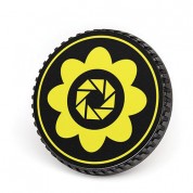 Lenzbuddy Body Cap For Nikon F Mount Cameras (flower, Yellow)