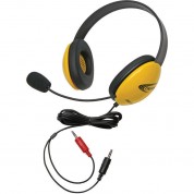 Califone 2800yl-av Headset (dual 3.5mm Plug, Yellow)