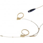 Voice Technologies Vt Duplex Omni Headset Microphone With Ta4f Connector For Shure Transmitters (s/m, Beige)