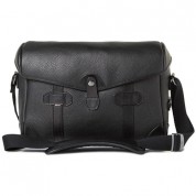 Barber Shop Small Messenger Pageboy Camera Bag (black Grained Leather)