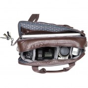 Barber Shop Undercut Convertible Camera Bag (smooth Leather, Dark Brown)