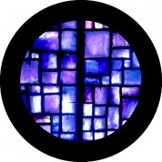 Rosco Standard Color Glass Spectrum Gobo #86756 Indigo Square Breakup (86mm = 3.4