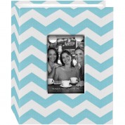 Pioneer Photo Albums 1up Chevron Designer Fabric Mini Album (aqua)