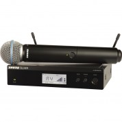 Shure Blx24r/b58 Rackmount Wireless Handheld Microphone System With Beta 58a Capsule (h10: 542 To 572 Mhz)