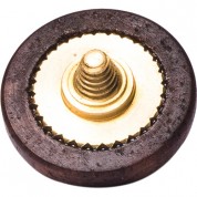 Artisan Obscura Soft Shutter Release Button (large Convex, Threaded, Walnut Wood)