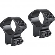 Hawke Sport Optics 2-piece Match Mount For 9-11mm Rails (30mm, Aluminum, High, Matte Black)