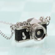 Japan Hobby Tool Miniature Slr Camera Necklace (black)